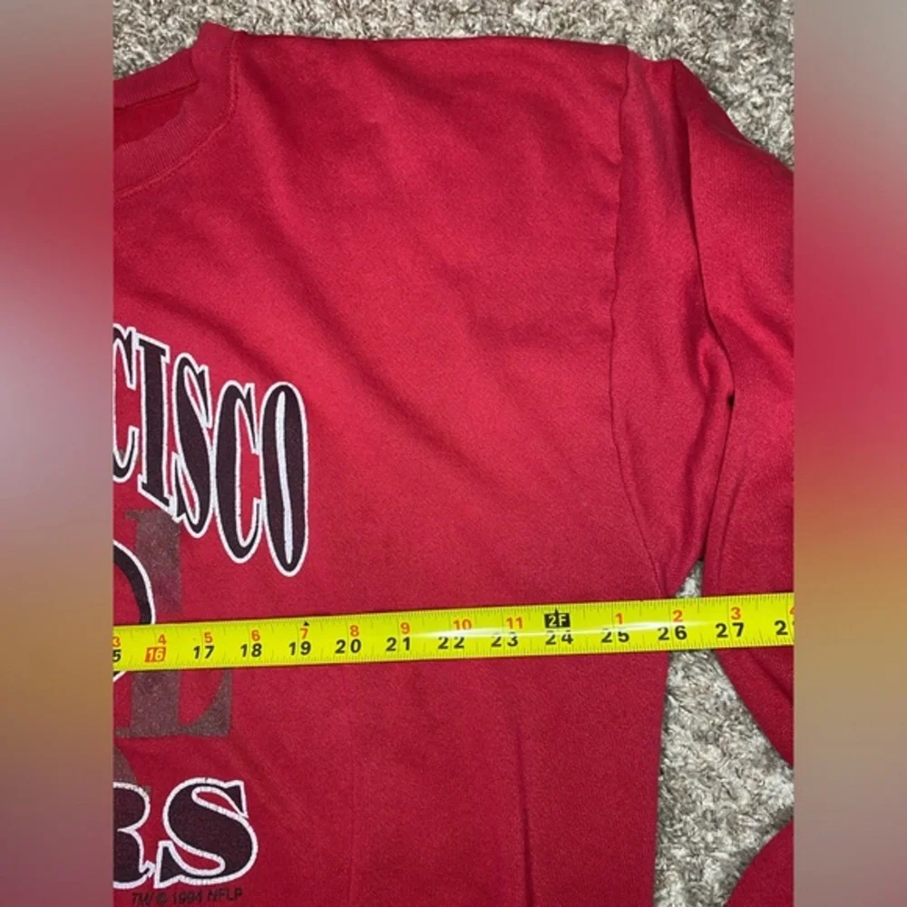 Vintage 1994 Hanes San Francisco 49ers‎ NFL Red Crewneck Sweater Men's Size XL